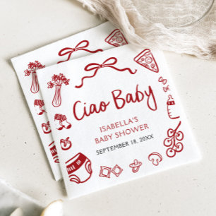Pizza Ciao Baby Dusche Serviette
