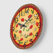 Pizza Clock Große Wanduhr (Winkel)