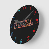 Pizza Clock Runde Wanduhr (Winkel)