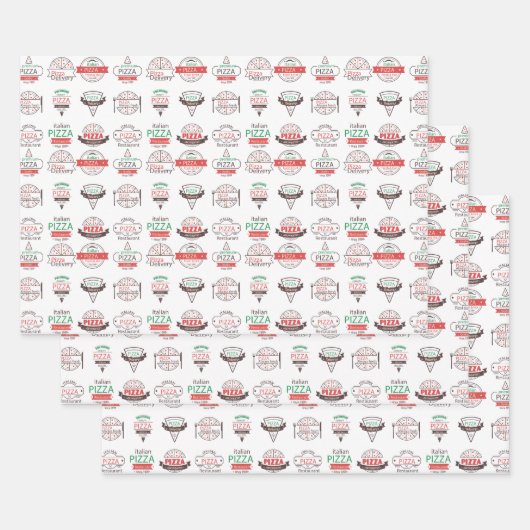 Pizza Collection Packpapier Blätter (Set)