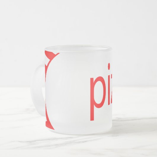 Pizza! : Comic sprechende Blase Mattglastasse (Vorderseite Links)