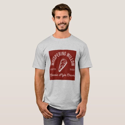 pizza con estilo clásico y mucho encanto T-Shirt (Vorne ganz)