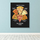 Pizza Connoisseur Italian Pizza American Pizza Leinwanddruck (Insitu (Holzboden))