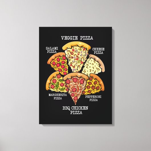 Pizza Connoisseur Italian Pizza American Pizza Leinwanddruck (Vorderseite)