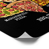Pizza Connoisseur Italian Pizza American Pizza Poster (Ecke)