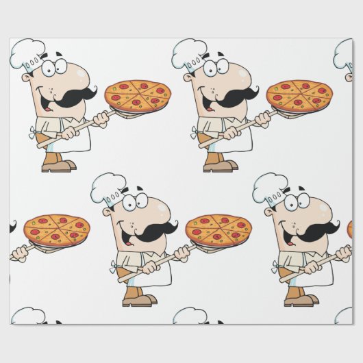 Pizza Cook Geschenkpapier (Flach)