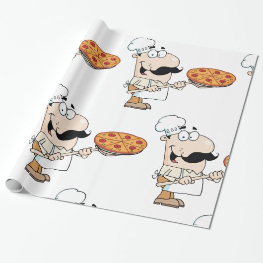 Pizza Cook Geschenkpapier (Ungerollt)