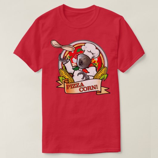 Pizza Corn T-Shirt (Design vorne)