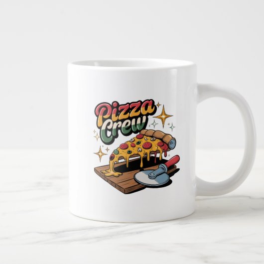 Pizza-Crew Jumbo-Tasse (Rechts)