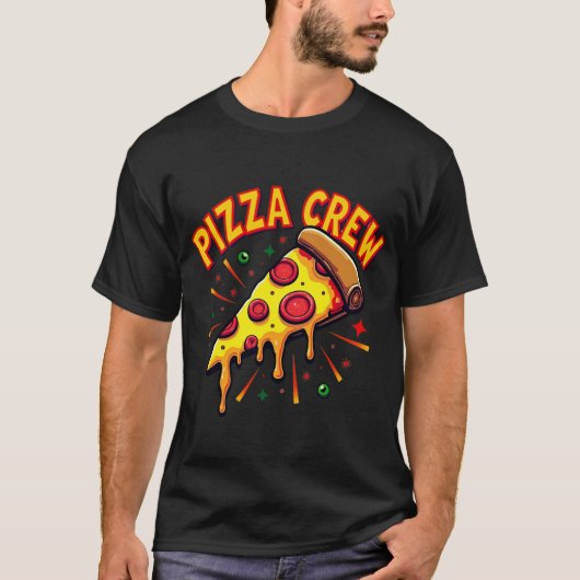 Pizza-Crew T-Shirt (Vorderseite)