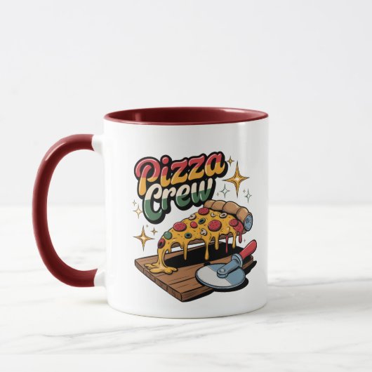 Pizza-Crew Tasse (Links)