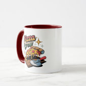 Pizza-Crew Tasse (Vorderseite Links)