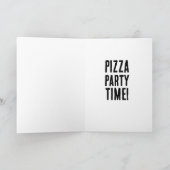 PIZZA CUSTOM PERSONALISIERTER GEBURTSTAGSKARTE KARTE (Innenseite)
