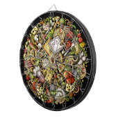 PIZZA Dartboard Dartscheibe (Vorderseite rechts)