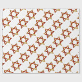 pizza davidstern geschenkpapier (Flach)