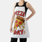 Pizza Day - Fun Pepperoni Pizza Slice Design Schürze (InSitu)