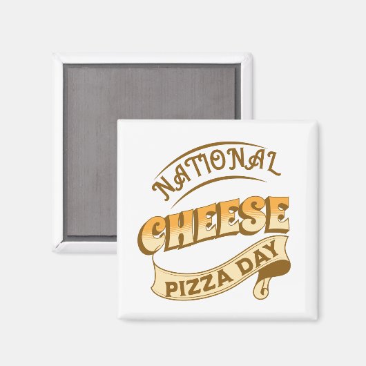 Pizza Day Sign Magnet (Vorderseite/Rückseite)
