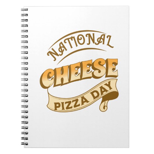 Pizza Day Sign Notebook Notizblock (Vorderseite)
