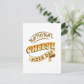 Pizza Day Sign Postcard Postkarte (Stehend Vorderseite)