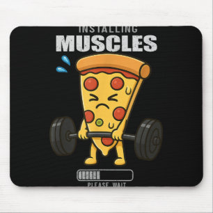 Pizza Deadlift Gym Rat installiert Muscle Lifting Mousepad