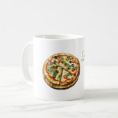 Pizza Delisioso (köstlich) Kaffeetasse (Vorderseite Links)