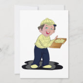 Pizza Delivery Boy Einladung (Vorderseite)