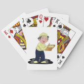 Pizza Delivery Boy Food Playing Cards Spielkarten (Rückseite)