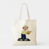 Pizza Delivery Boy Food Tote Bag Tragetasche (Rückseite)
