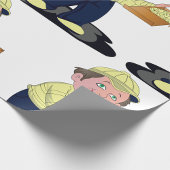 Pizza Delivery Boy Food Wrapping Paper Geschenkpapier