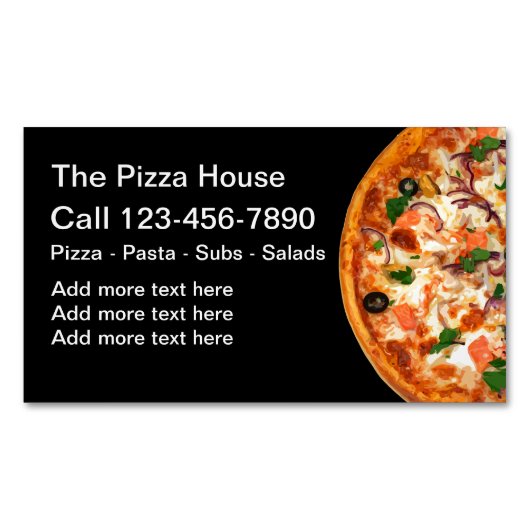 Pizza Delivery Business Magnete (Vorderseite)