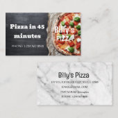 Pizza Delivery Discount Sale Angebot Visitenkarte (Vorne/Hinten)