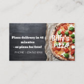 Pizza Delivery Discount Sale Angebot Visitenkarte (Vorderseite)