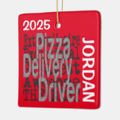 Pizza Delivery Driver Extraordinaire CUSTOM Keramikornament (Links)