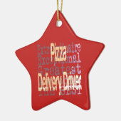 Pizza Delivery Driver Extraordinaire Keramik Ornament (Links)