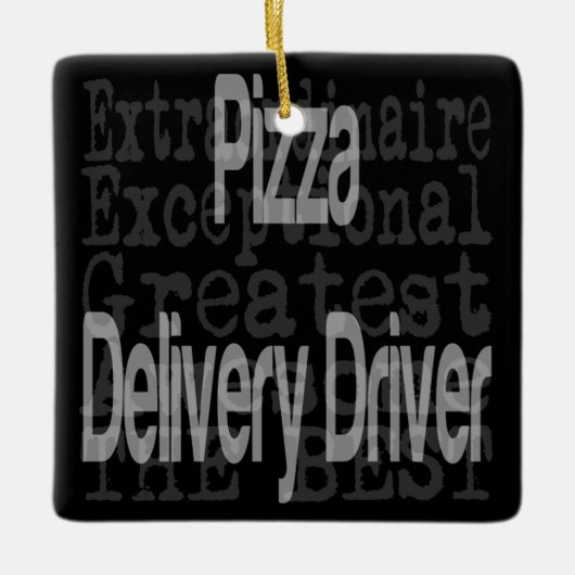 Pizza Delivery Driver Extraordinaire Keramikornament (Vorderseite)