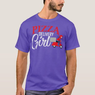 Pizza Delivery Girl Matching Pizza Kostüm für Wom T-Shirt