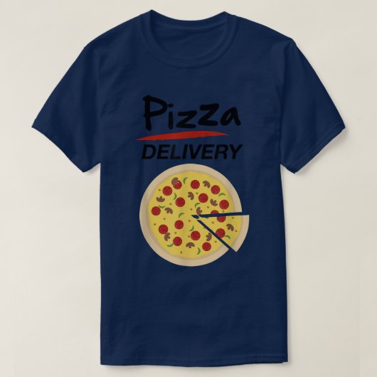 Pizza Delivery Group Costume Food Driver Halloween T-Shirt (Design vorne)