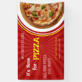 Pizza Delivery Pizza Café Pizza Restaurant geöffne Banner (Vertikal)