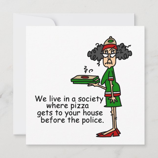 Pizza Delivery Spaß (Vorderseite)