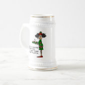 Pizza Delivery Spaß Bierglas (Vorderseite Links)