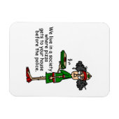 Pizza Delivery Spaß Magnet (Horizontal)