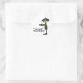 Pizza Delivery Spaß Runder Aufkleber (Tasche)