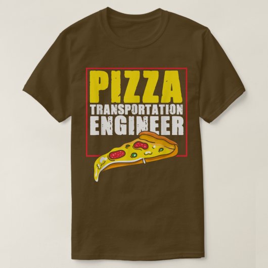 Pizza Delivery Typ Engineer T-Shirt (Design vorne)