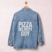 Pizza Delivery Typ Italienischer Feinschmecker Pun Jeansjacke (Hangar)