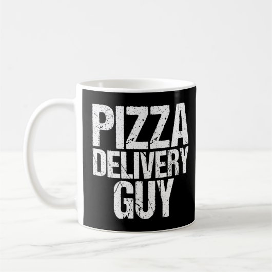 Pizza Delivery Typ Italienischer Feinschmecker Pun Kaffeetasse (Links)
