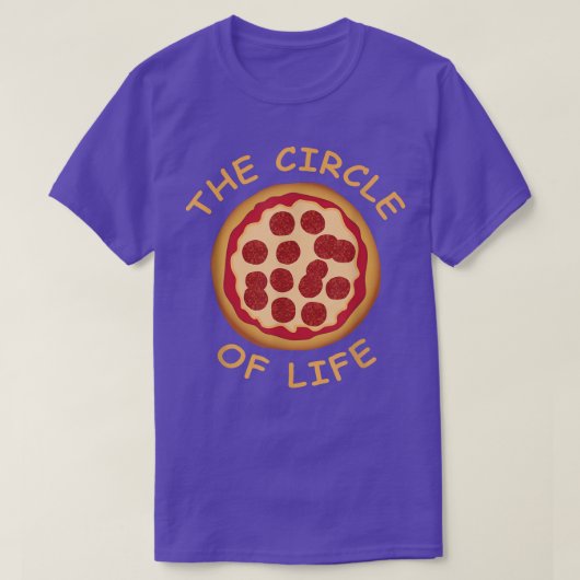 Pizza der Kreis des Lebens 24474527 T-Shirt (Design vorne)
