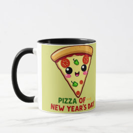 Pizza des neuen Jahres Tasse