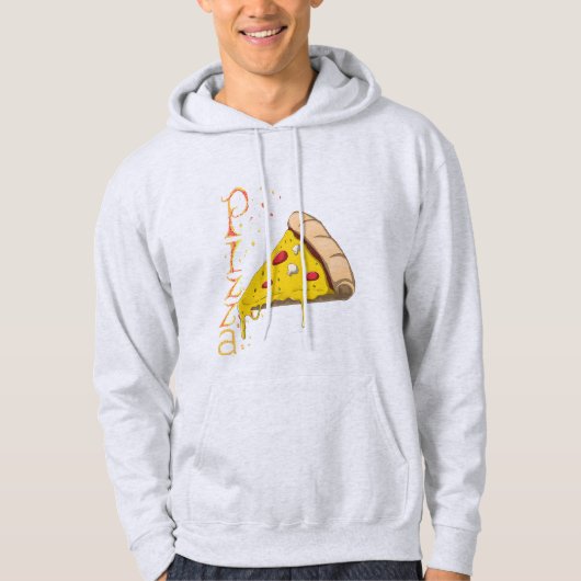 Pizza Design: Circular View  Hoodie (Vorderseite)