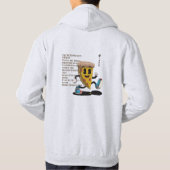 Pizza Design: Circular View  Hoodie (Rückseite)