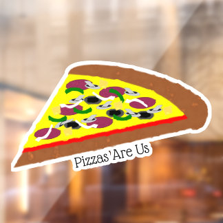 Pizza Design Fensteraufkleber